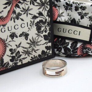 Authentic GUCCI Branded G ring Ag925 [Used]